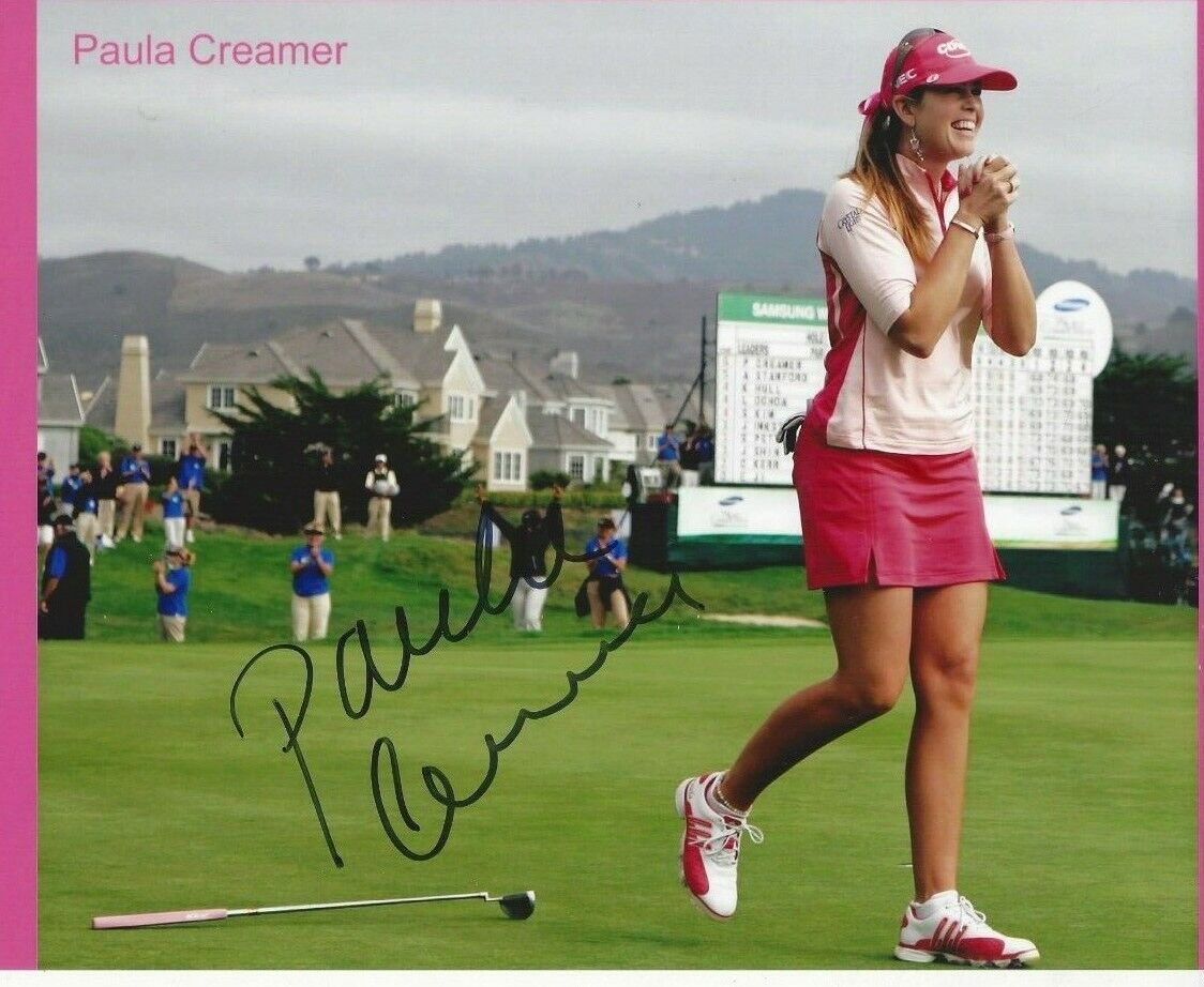 Paula Creamer Autographed 8x10 LPGAC747