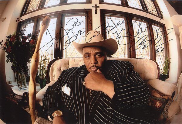 Solomon Burke genuine autograph 8x12