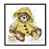 Teddy Bear-14CT Stamped Cross Stitch Kit(21*21cm)