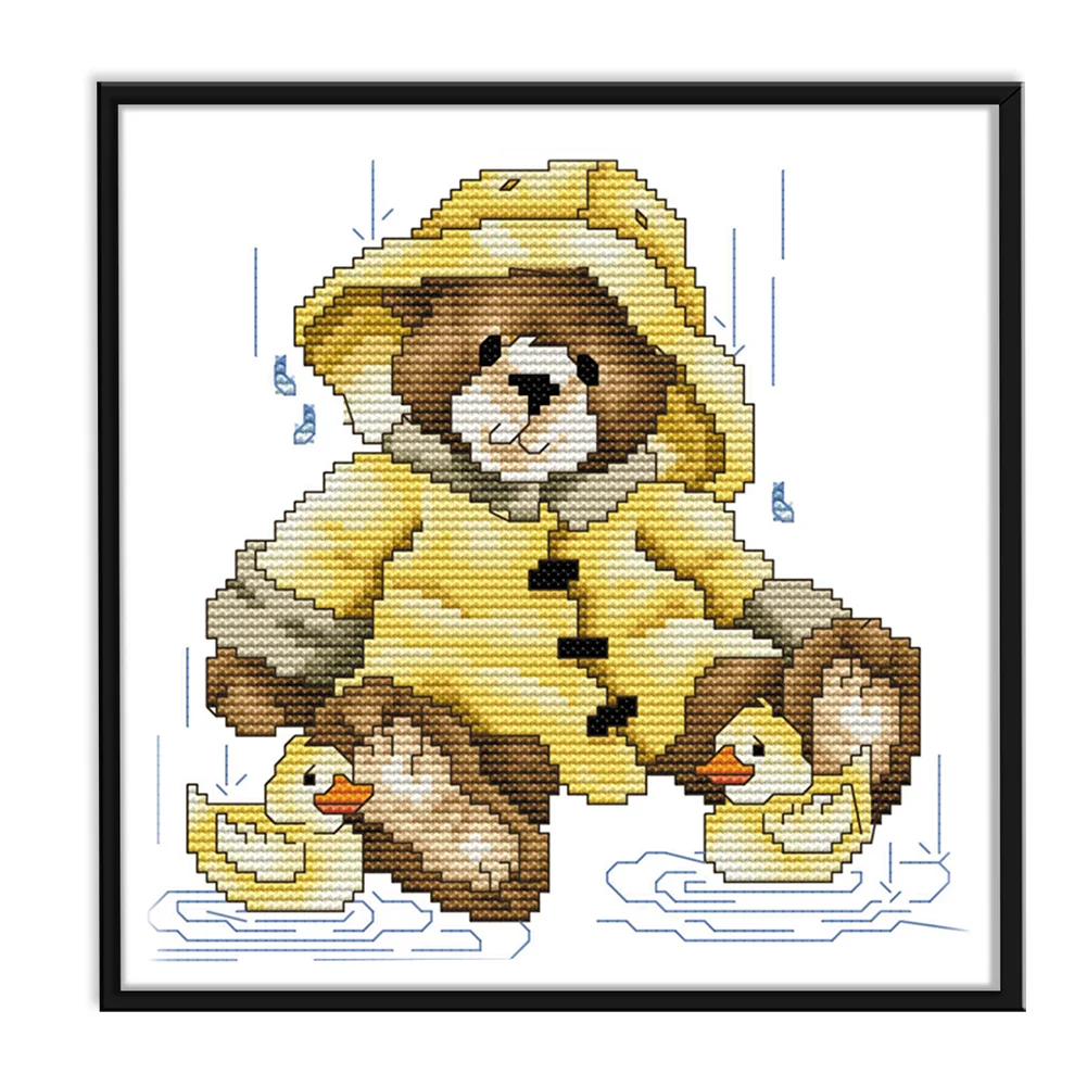 14ct Stamped Cross Stitch - Bear(21*21cm)