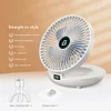 Foldable Air Cooler Wireless Fan Personal Fan for Home (white rechargeable A)