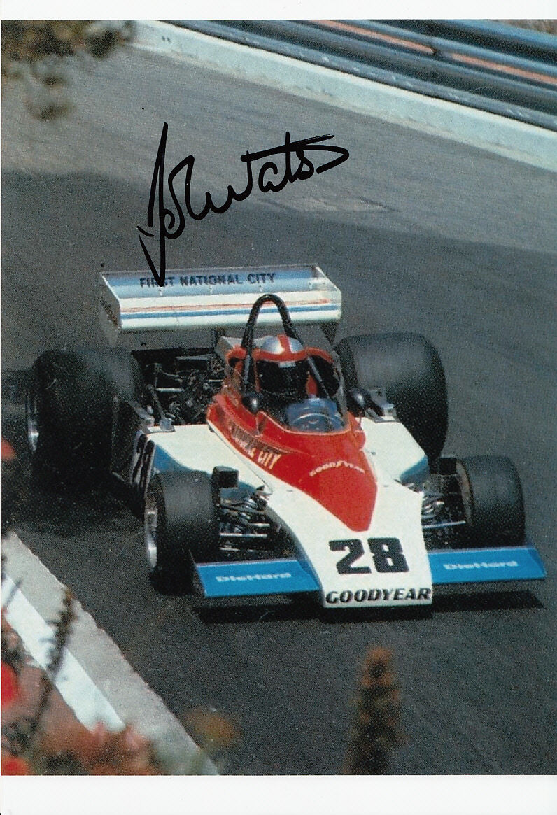 John Watson Hand Signed Formula 1 Photo Poster painting 12x8.