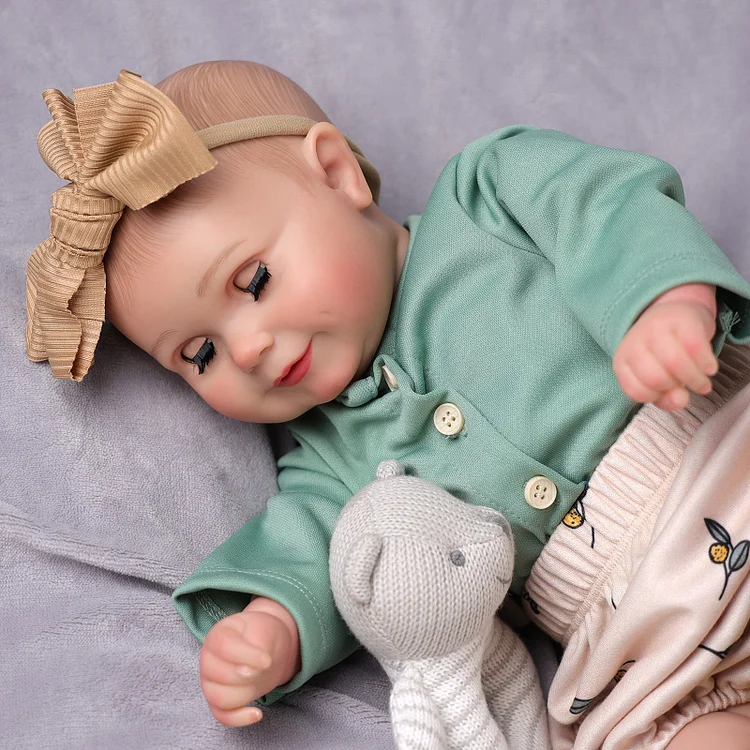 Babeside Maddy 20" Open & Close Eyes Realistic Reborn Baby Doll Adorable Girl Brown Eyes