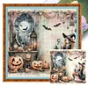 (Multi-Style) Halloween-11CT Stamped Cross Stitch 50*50cm/19.69*19.69in