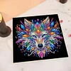 (Pre-Framed)Wolf-Special Shape Diamond Painting Kit(25x25cm)