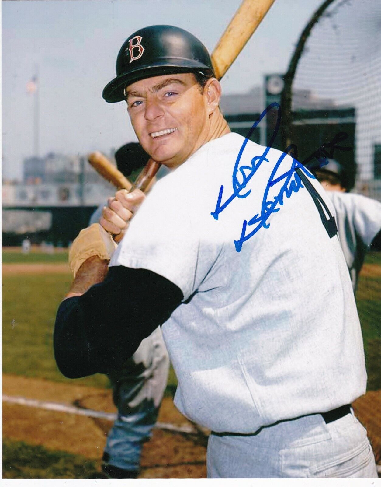 DON DEMETER BOSTON RED SOX ACTION SIGNED 8x10