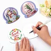 8PCS Diamond Painting Xmas Atmosphere Greeting Card Set for Festivals Gifts