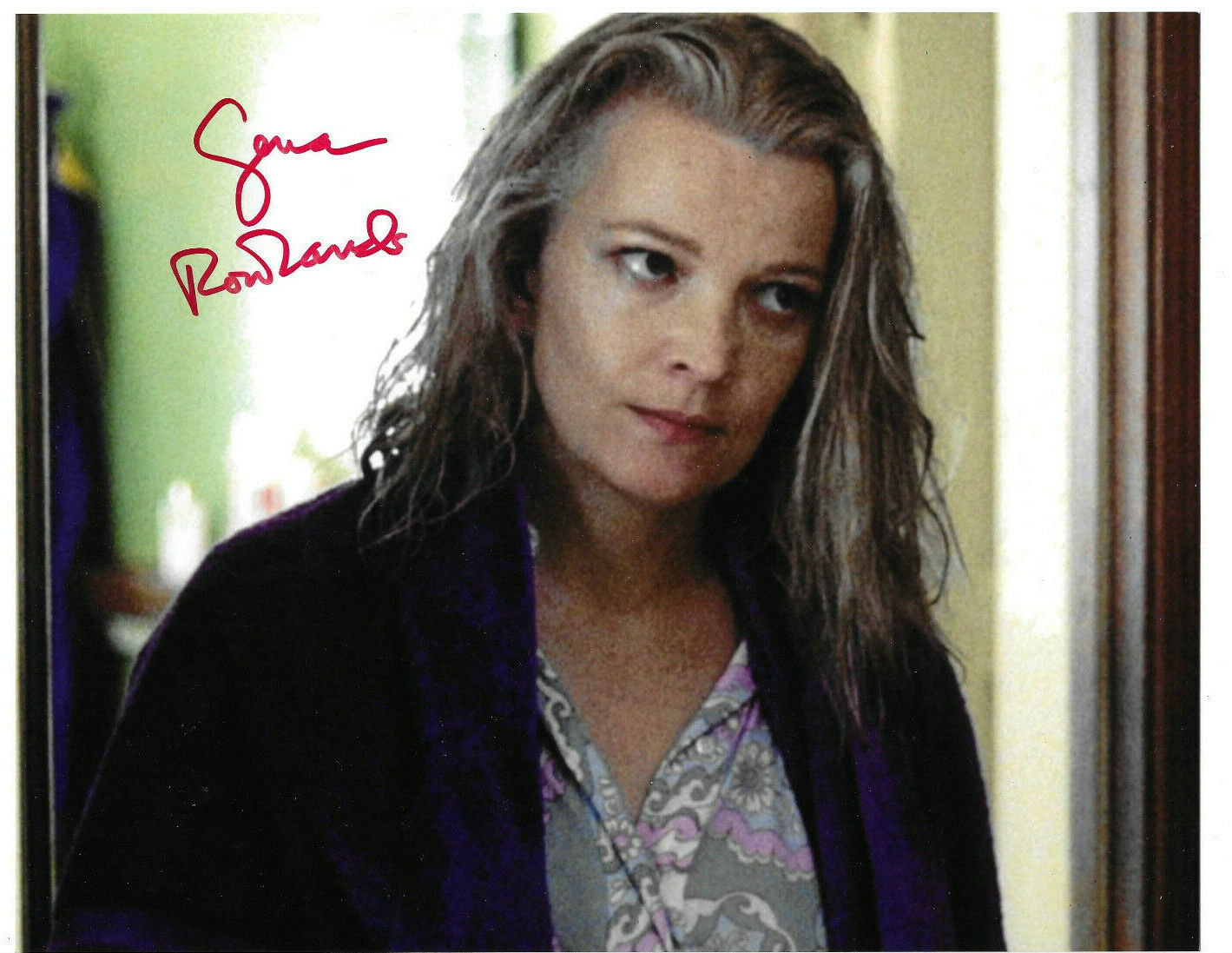 Gena Rowlands Authentic Signed 8x10 Photo Poster painting Autograph, A Woman Under the Influence