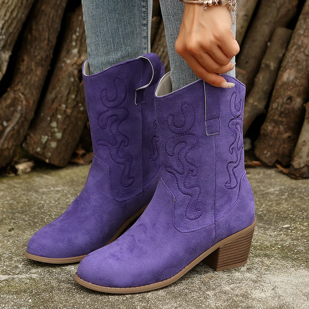 Breakj Breakj New Autumn And Winter Women's Boots Large-Size Pure Color Fashion Coarse And Pointed Martin Boots
