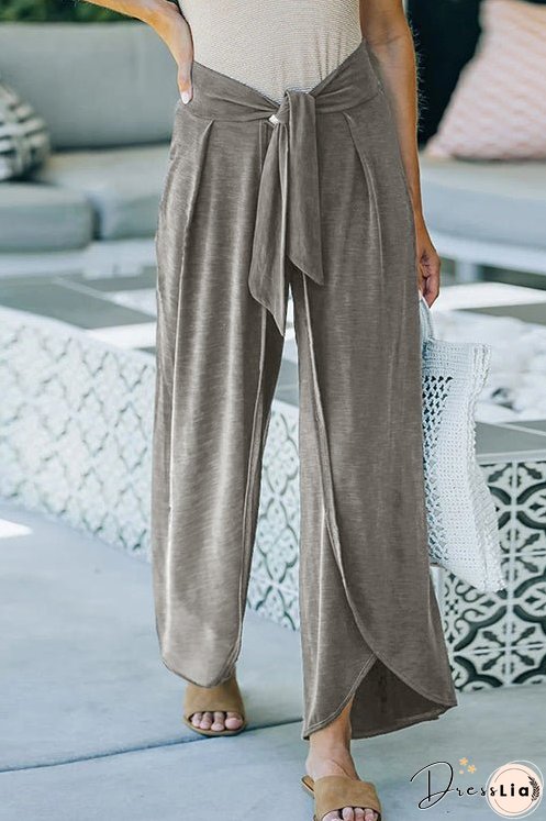 Meridress Tie Knot Waist Wide Leg Pants