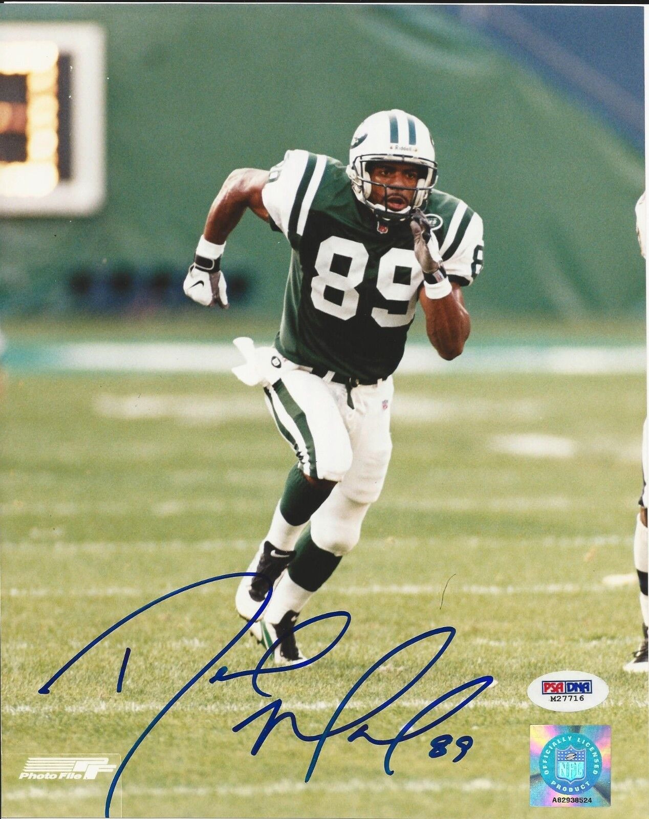 Dedric Ward New York Jets signed 8x10 Photo Poster painting PSA/DNA Cert# M27716