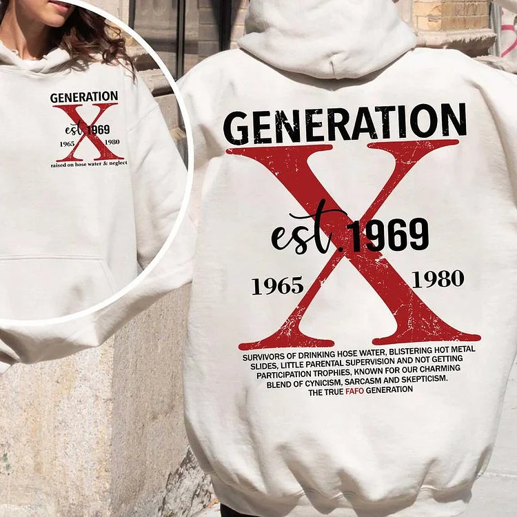 Custom Gen X Member Sweatshirt
