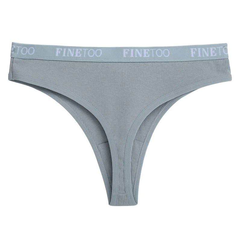Cotton Panties Women Underwear Sexy G-String Lingerie Female Thong Underpants Briefs Finetoo Brand Intimates T-back Girls Pantys