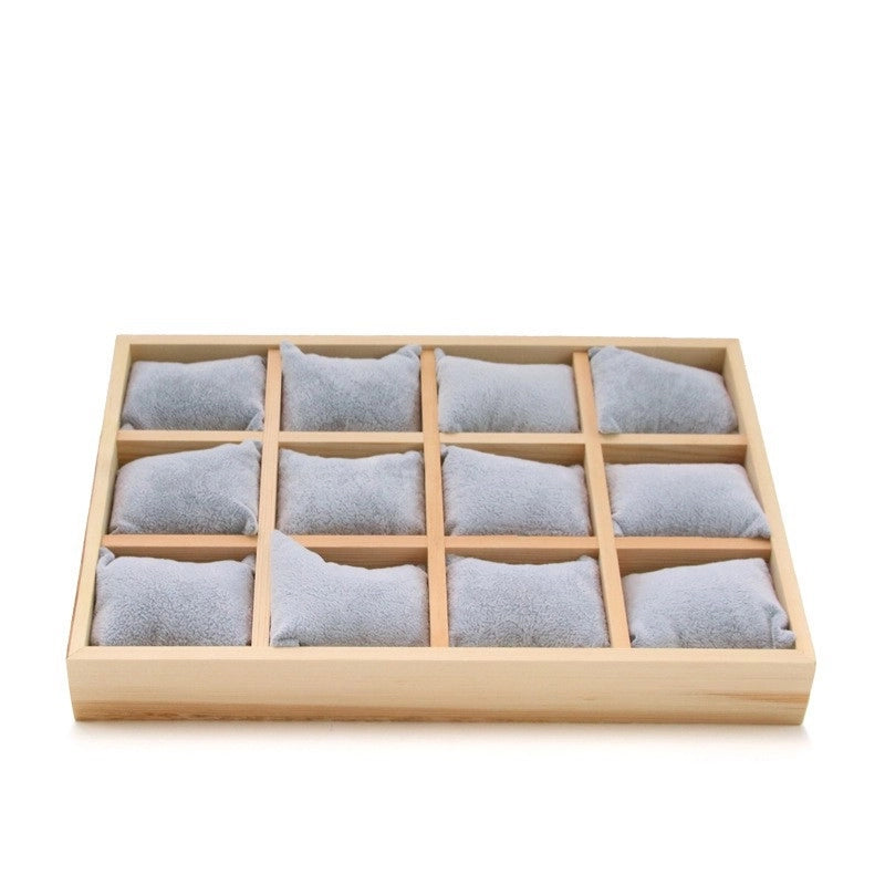 New Products In Stock Log Jewelry Display Tray Fashion Ring Necklace Brace Lace Bracelet Pendant Stand Jewelry Rack Props