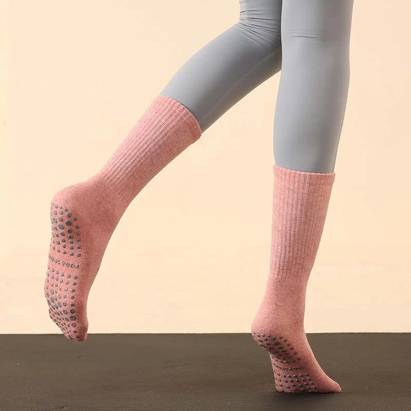 Letclo™ Winter Mid-tube Yoga Pilates Warm Non-slip Floor Socks letclo Letclo