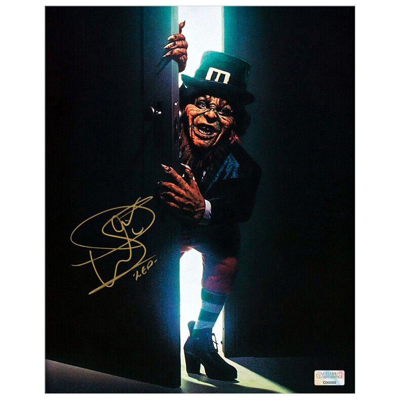 Warwick Davis Autographed 1993 Leprechaun 8x10 Photo Poster painting