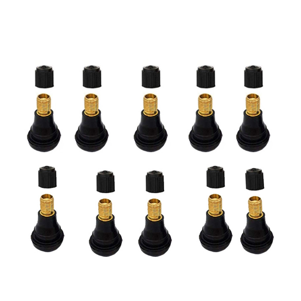 

10Pcs Tr412 Tubeless Tire Valves Snap-In Valve Stems For Car Motorcycle, 501 Original