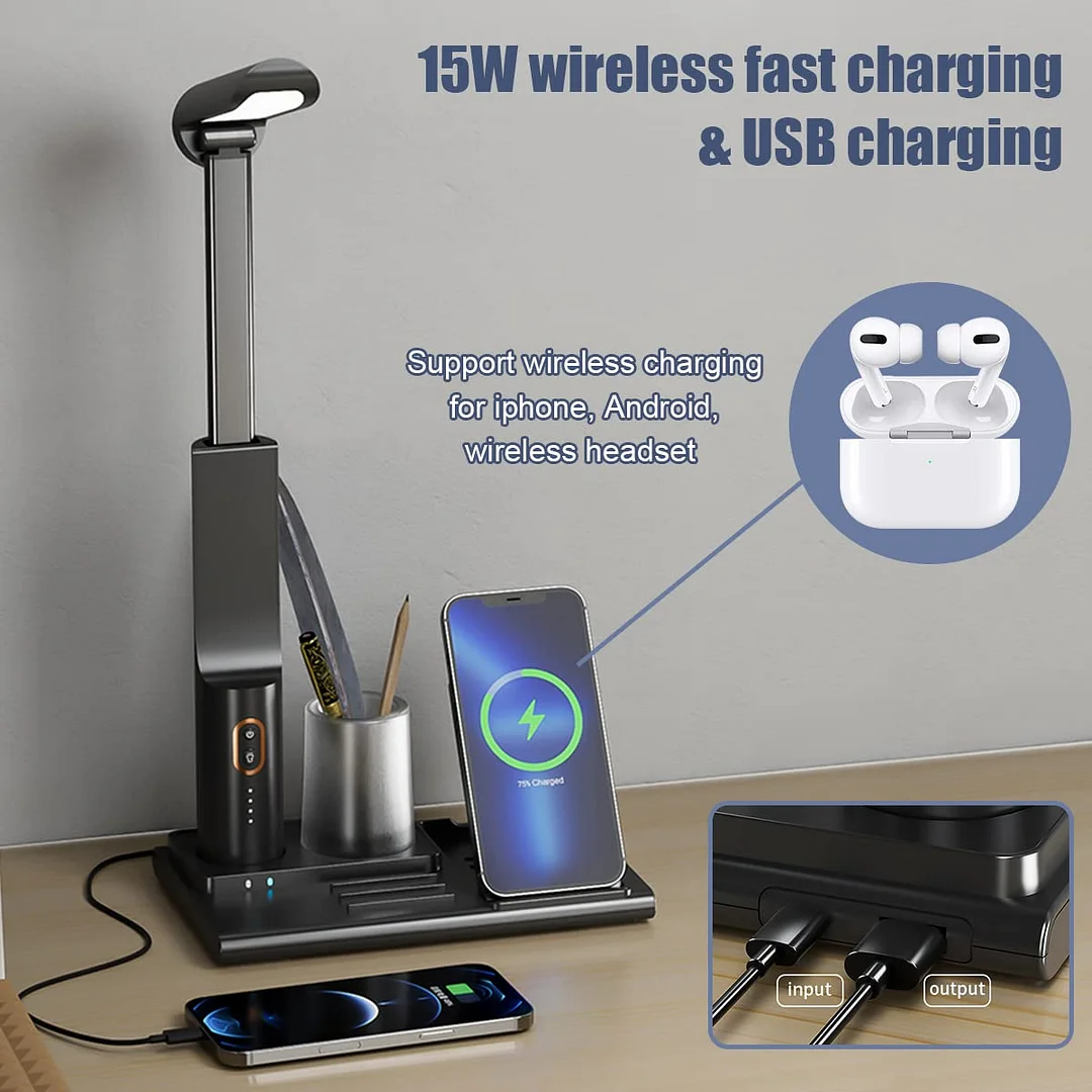 Multi-Function Wireless Desk Lamp