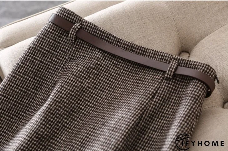 Casual Basic Daily Vintage British Half Long Skirt | IFYHOME