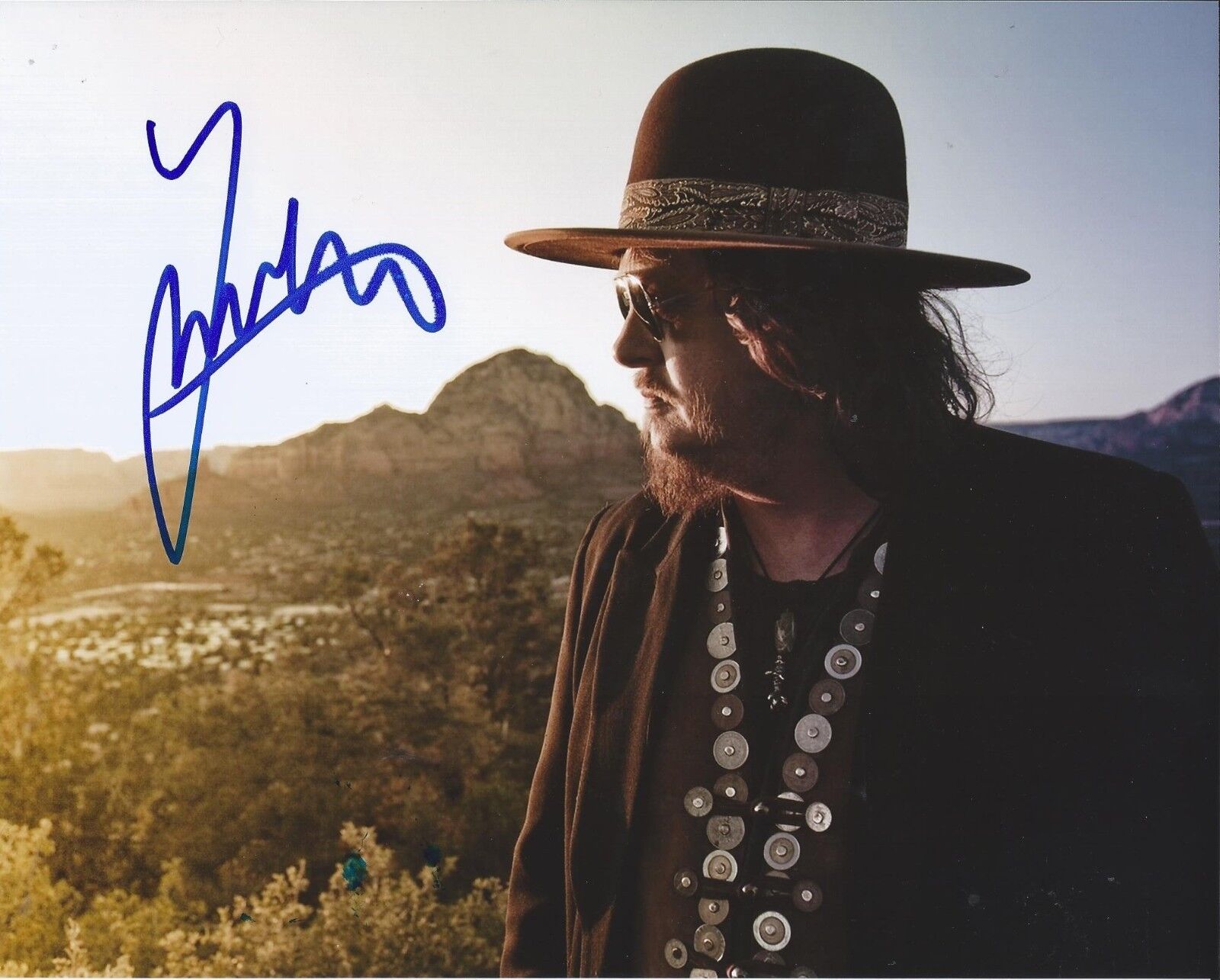 ZUCCHERO FORNACIARI SIGNED AUTOGRAPHED 8X10 Photo Poster painting ITALIAN ROCK GUITARIST #8