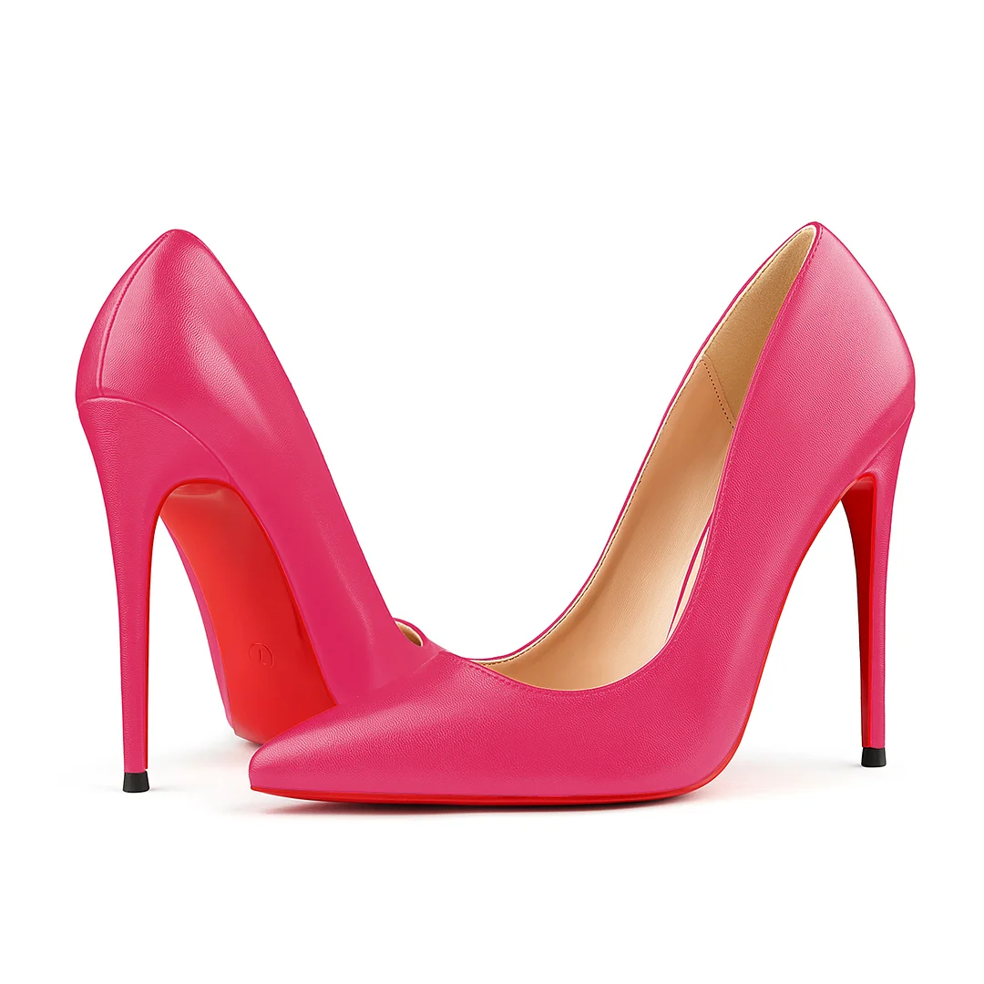 120mm Women's Red Bottom High Heels Party Wedding Matte Pumps-MERUMOTE