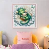 Lotus Dragon-11CT Stamped Cross Stitch 50*50cm/19.69*19.69in