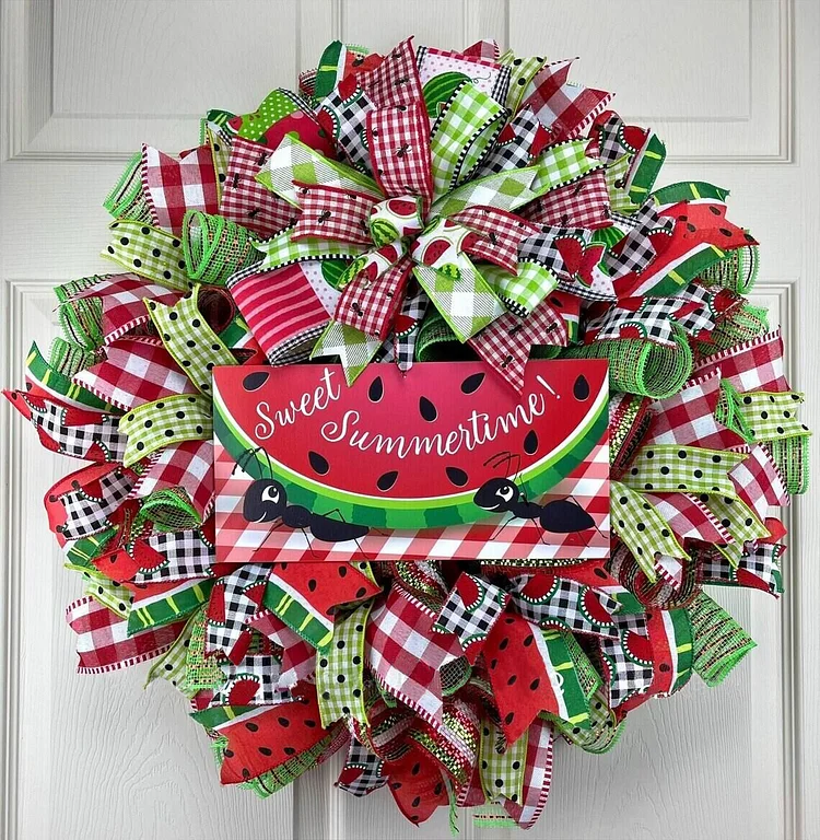 Watermelon wreath wreath for front door🍉