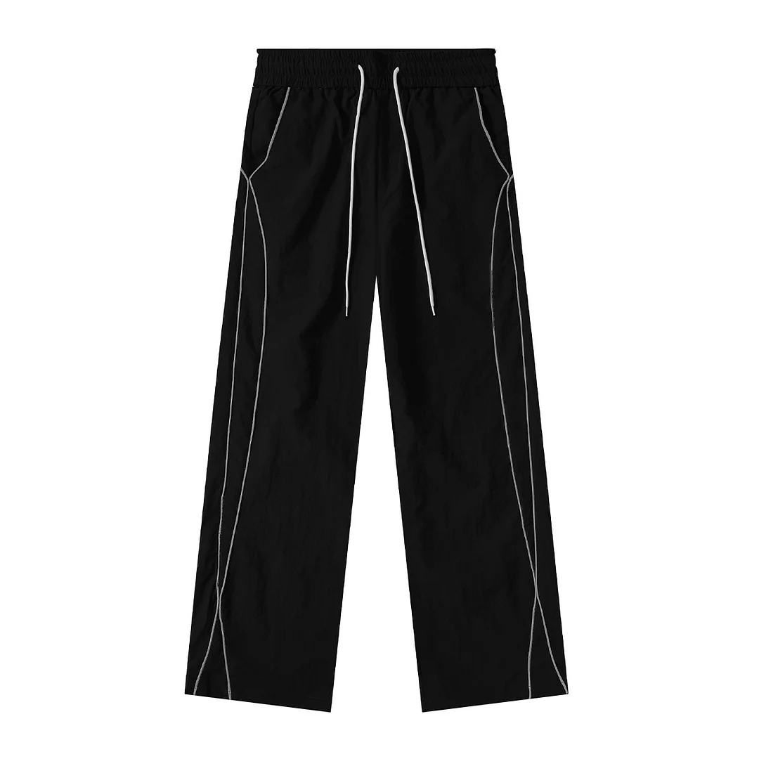 Wongn Wongn Overalls For Men And Women's Fashion Logo Straight Jazz Dance Summer Thin Speed Dry Casual Versatile Sweatpants