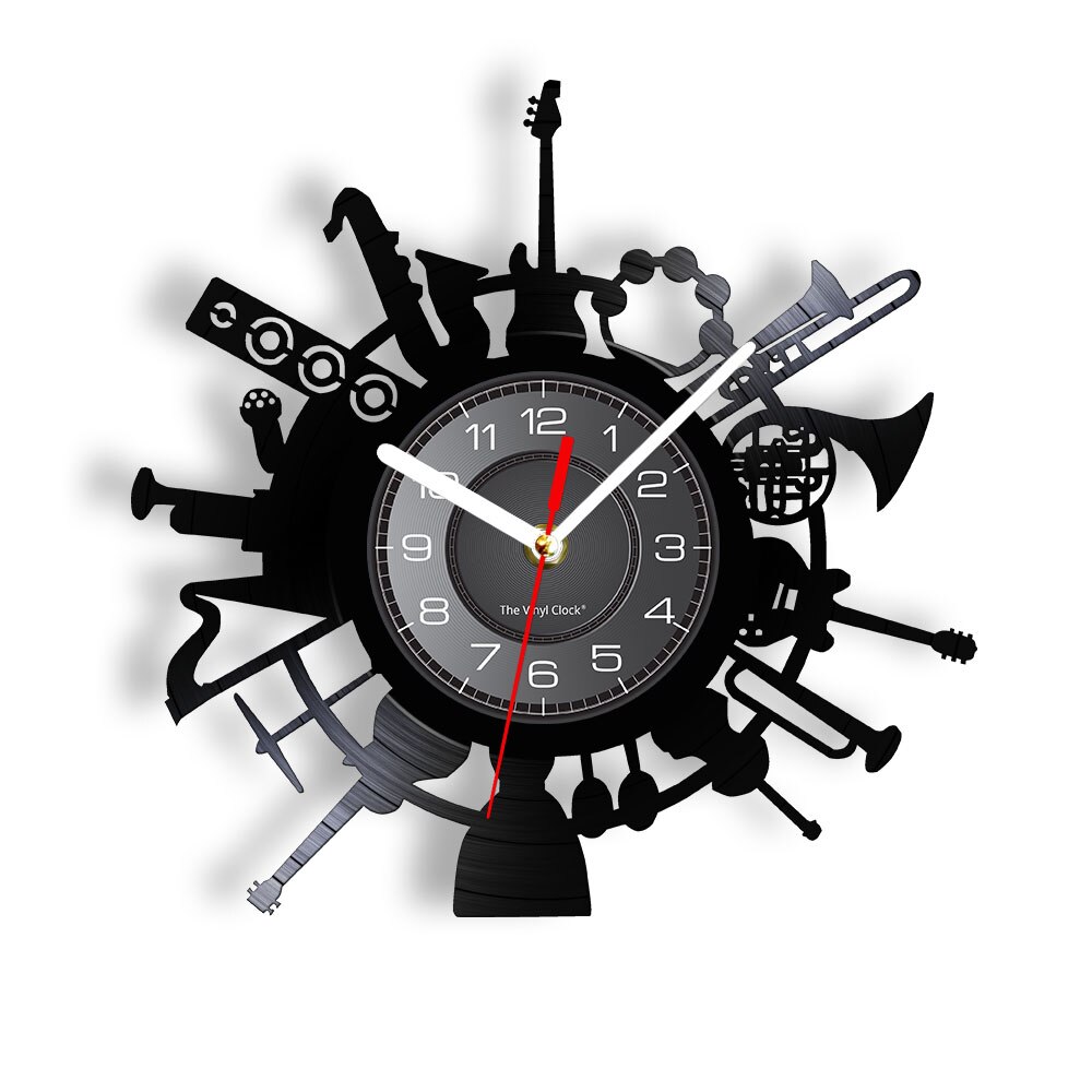 

Musical Instrumentsl - Vinyl Record Wall Clock - Without LED, 501 Original