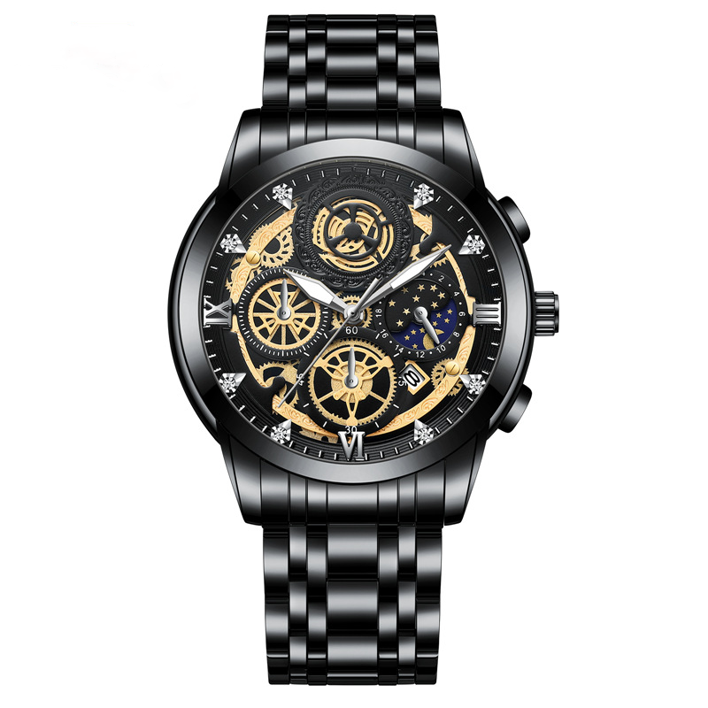 2022 New Sun Moon Star Men's Watch