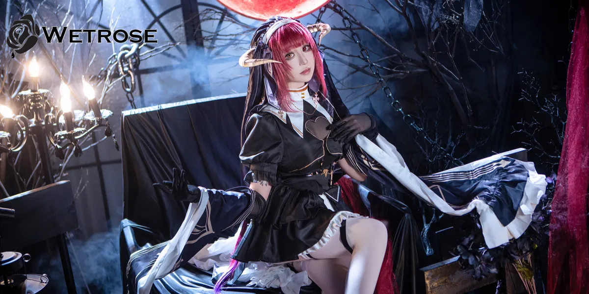 < img src="example.jpg"alt=”wetrose-cosplay-hololive-houshou-marine-nun-costume-model">