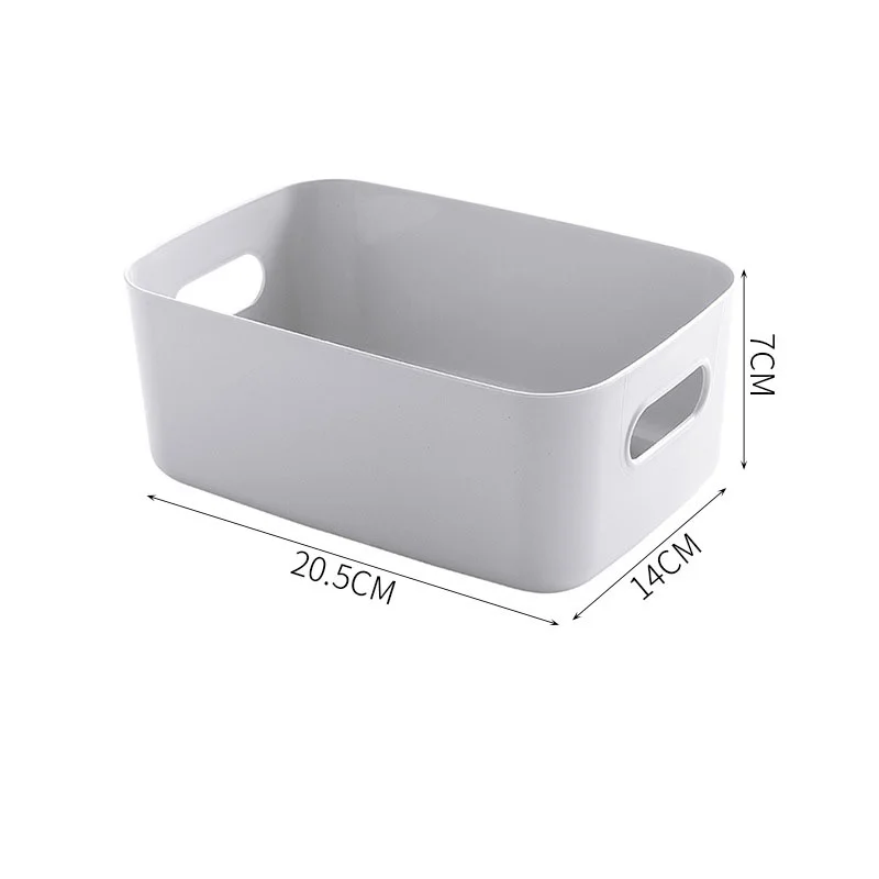 Plastic Storage Basket Bathroom Bathroom Cosmetics Storage Basket Kitchen Desktop Sundries Snack Storage Box