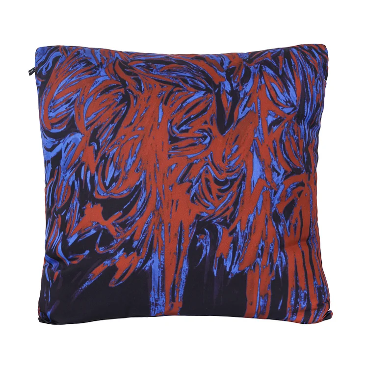 NIGEL NOLAN Print Pillow - 4 Recycled Water Bottles - Blue