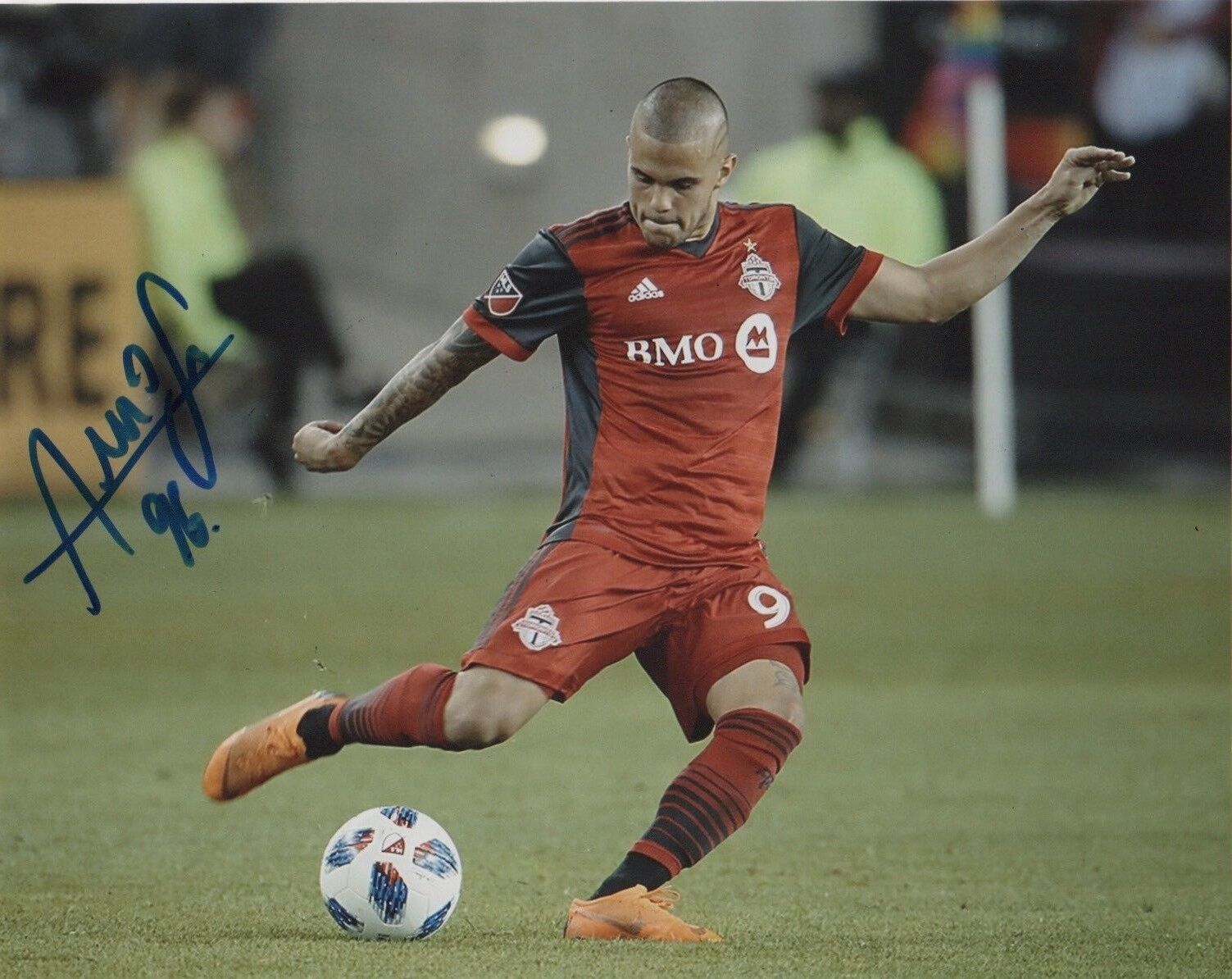 Toronto FC Auro Junior Autographed Signed 8x10 MLS Photo Poster painting COA