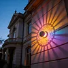 Solar Fence Lights Mandala Theme Waterproof Metal Solar Powered Deck Step Stair Lights for Garden Post Patio Decor Gifts for Women Mom