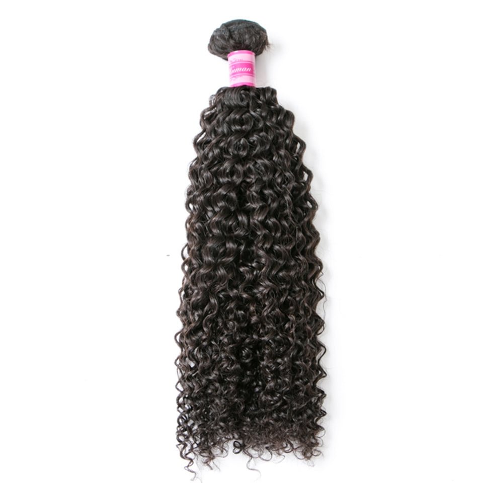 Vallbest Hair Natural Black Kinky Curly Peruvian Human Hair 1 Bundle US Mall Lifes