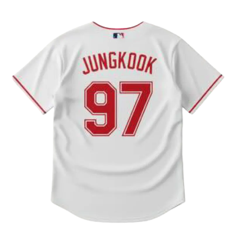BTS World Tour White Baseball Jersey | Member Edition 2026 💜