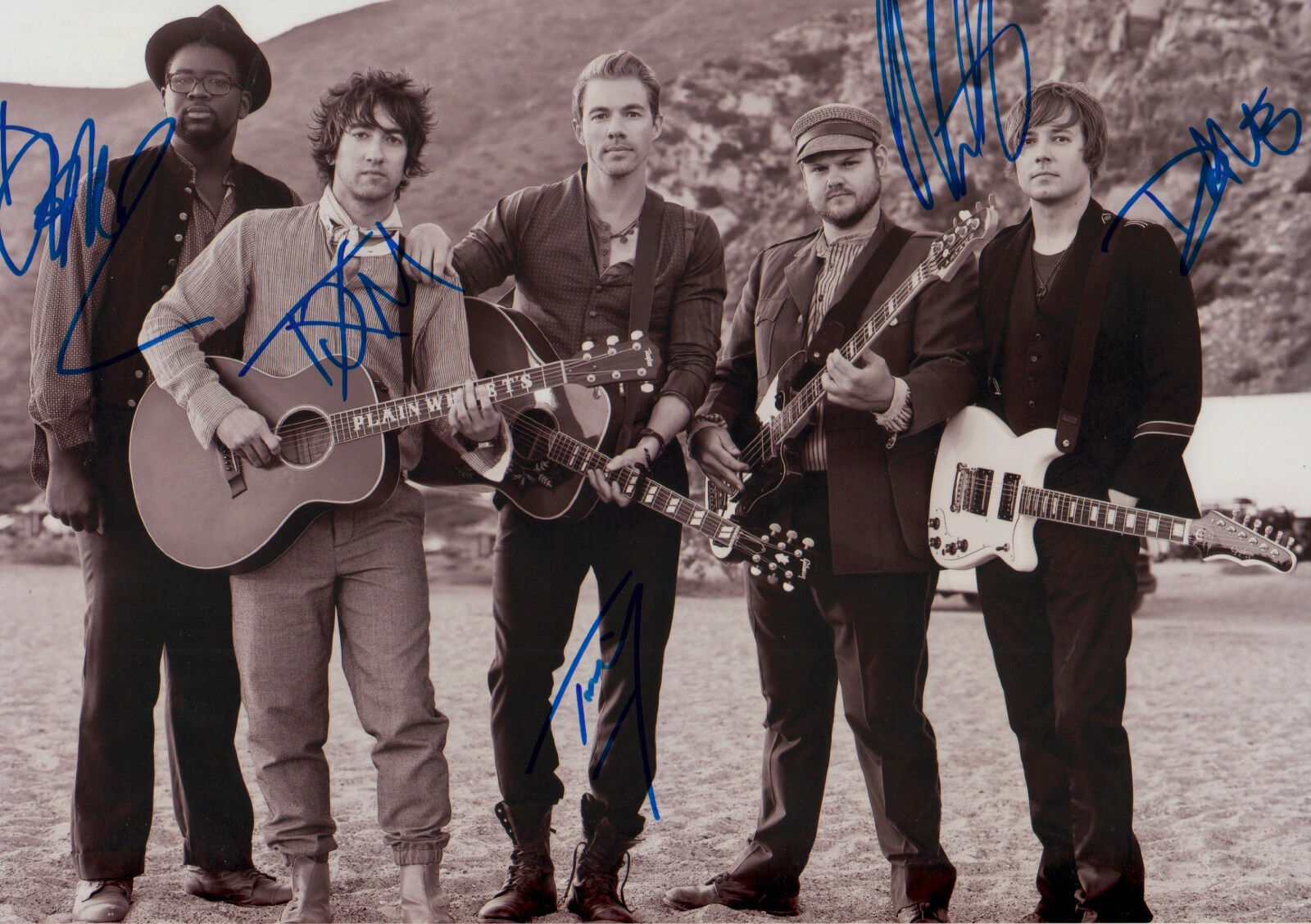 Plain White T′s signed 8x12 inch Photo Poster painting autographs