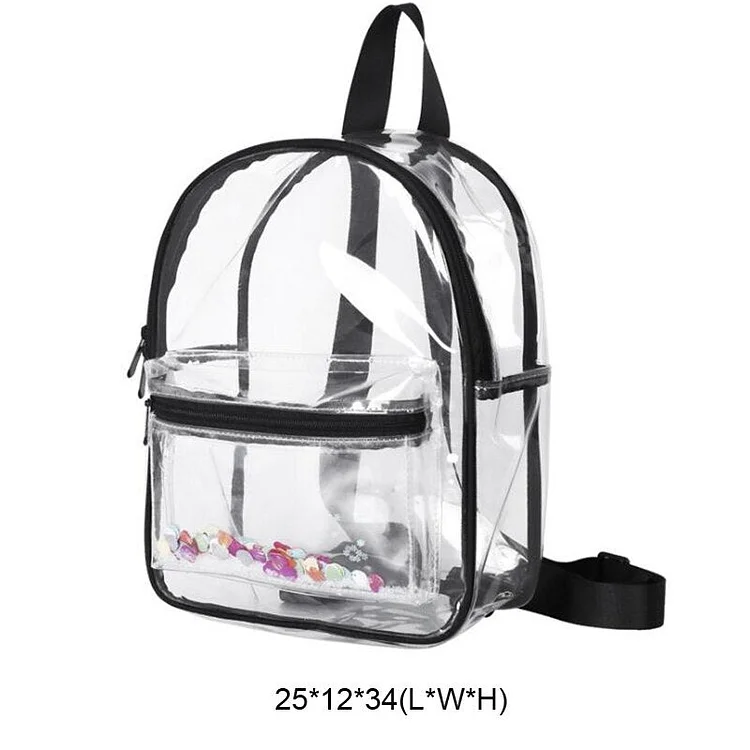 Fashion Women Backpack Transparent Versatile Student Bags High Quality Youth PVC Backpacks Waterproof Travel School Bag