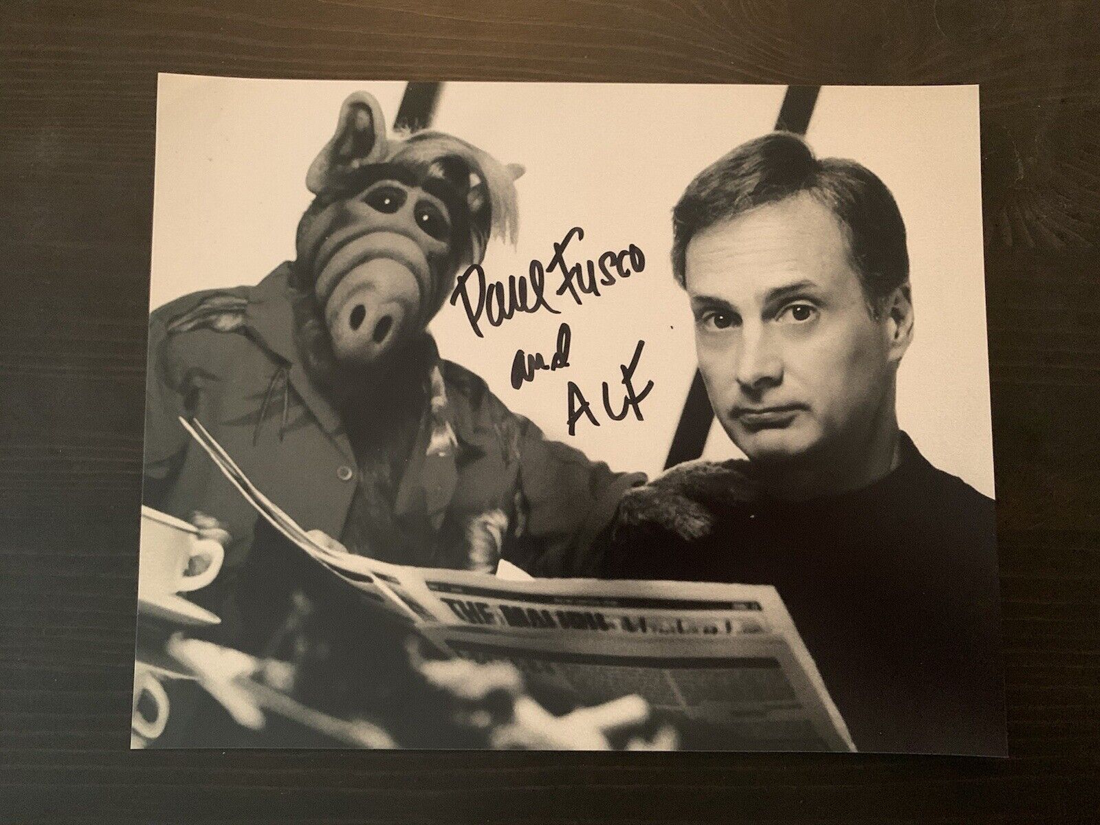 Paul Fusco signed 8x10 Photo Poster painting Alf Alien Life Form TV Show Autographed