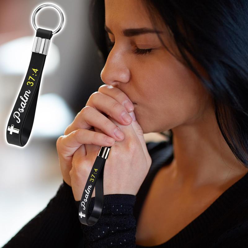 24/36/100Pcs Bible Verse Keychain Christian Trendy Keychain Wristlet for Men and Women Religious Party Gift Inspirational Christian Gifts for Students Teacher Back to School Gift Religious Baptism Gift