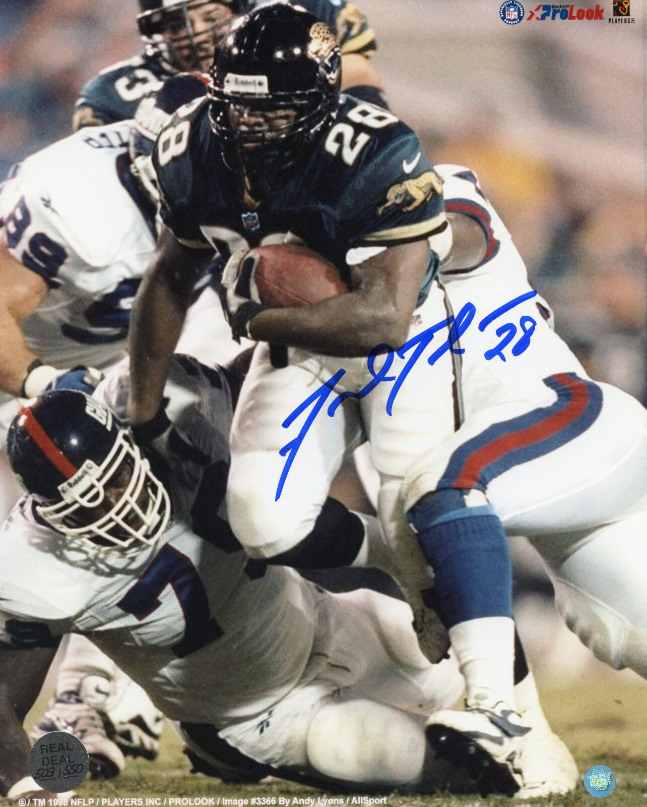 Fred Taylor Signed 8x10 Photo Poster painting Autographed Jaguars Autographed Florida Gators