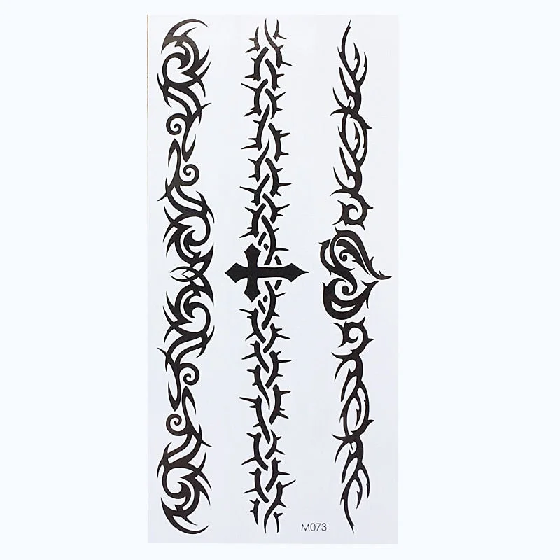 Temporary English Word Tattoo Stickers Black Letters Body Art Tattoos Sticker Waterproof For Temporary Tattoos