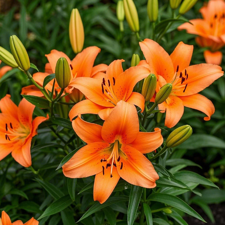 Double-petaled bicolor fragrant lily Bulbs—Fresh and Sweet