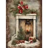 Christmas Fireplace-11CT Stamped Cross Stitch 40*53cm/15.75*20.87in tapestrymarket