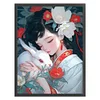 >SALE<Full Embroidery Eco-cotton Thread 11CT Printed Girl Cross Stitch Artwork 40x55cm