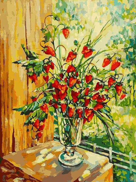

Closed Flowers – Paint By Numbers - 40*50CM, 501 Original