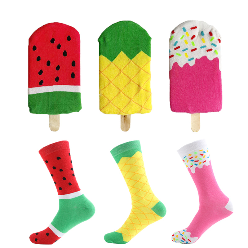 Cotton Ice Pop Socks: Unique,  Fun,  Unisex Gift for Couples & Best Friends