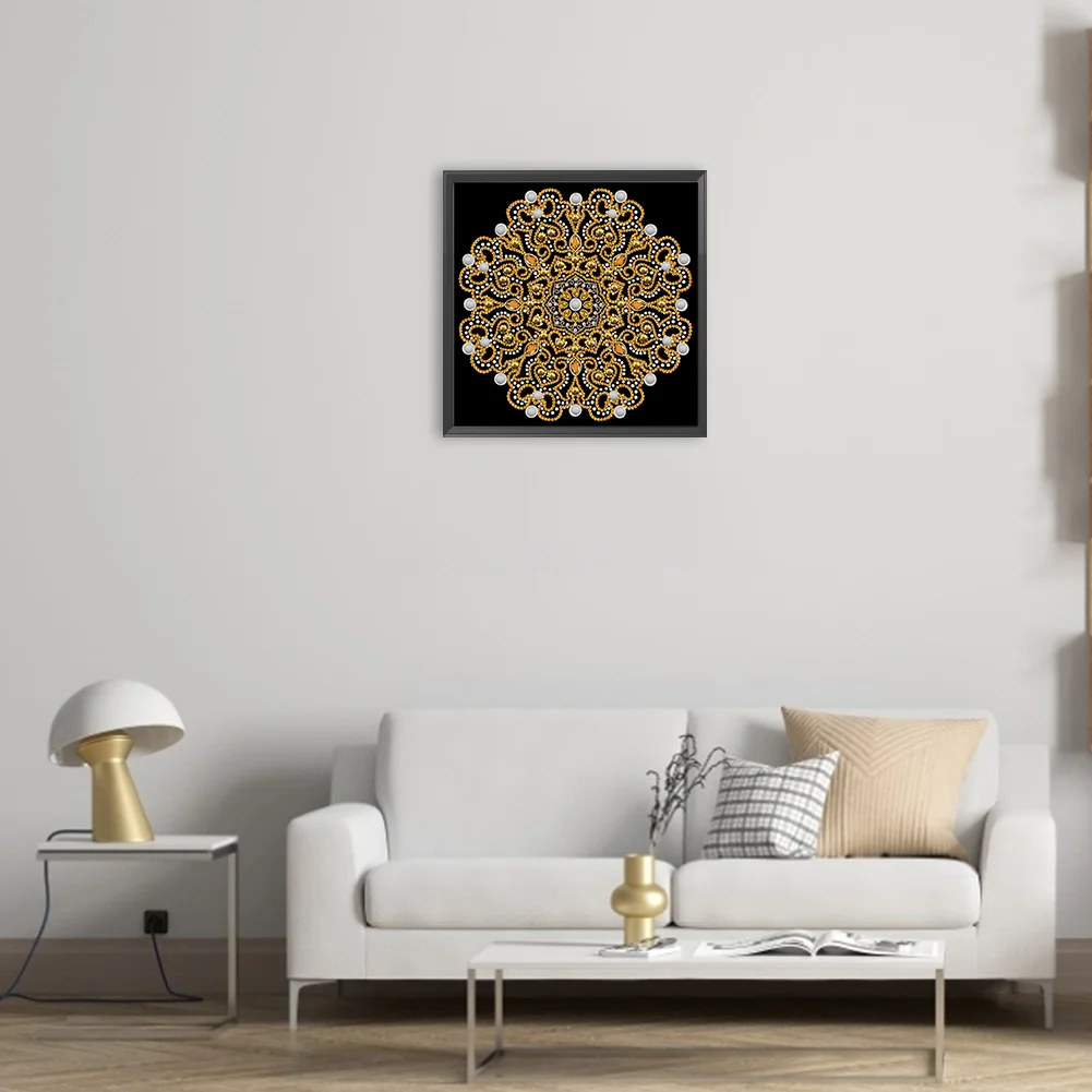 Diamond Painting - Partial Special Shaped Drill - Mandala(Canvas|30*30cm)