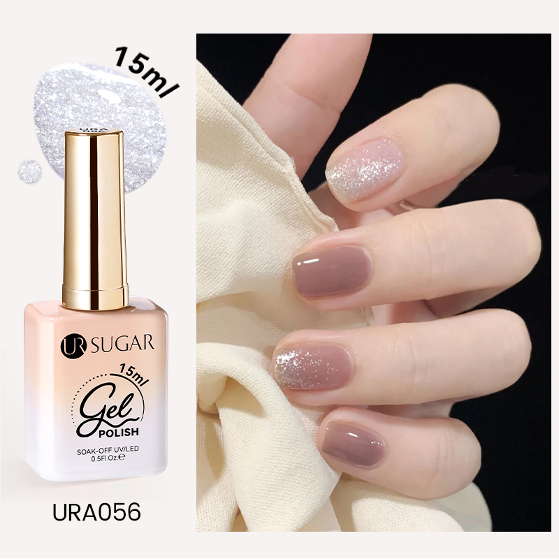 Needmkt UR SUGAR 15ml Champagne Water Light Cat Magnetic Gel Nail Polish Vernis Semi Permanent Soak Off Crystal Gel Polish For Nails